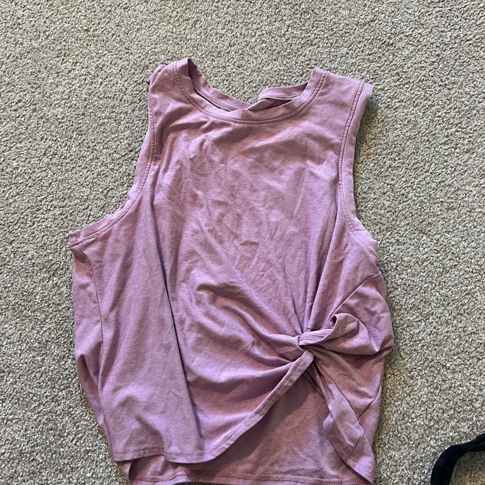 Women's Sleeveless Knotted Top - Purple